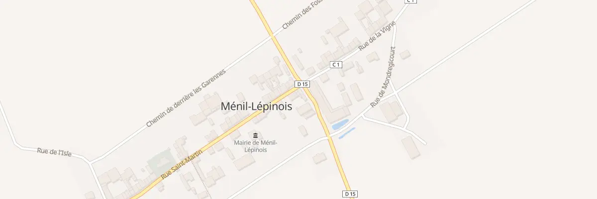 Plan du 1 Rue Saint Martin à Ménil-Lépinois