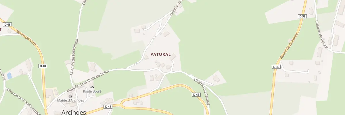 Plan du 145 Che du Patural à Arcinges