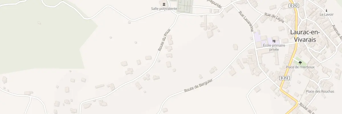 Plan du 270 Rte du Poux à Laurac-en-Vivarais