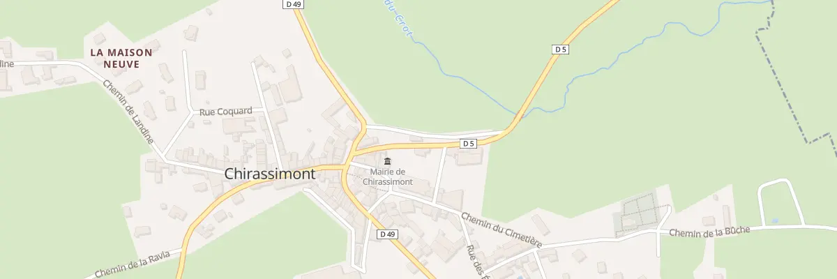 Plan du 71 Rte de Machezal à Chirassimont