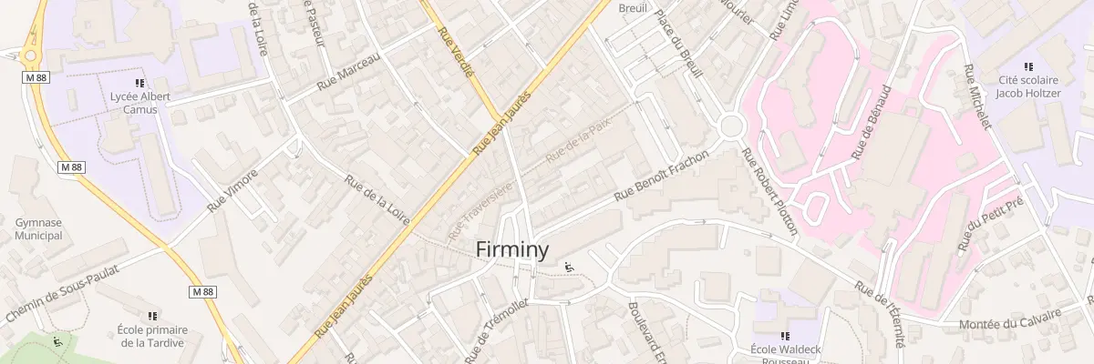 Plan du 18 Rue du Marché à Firminy