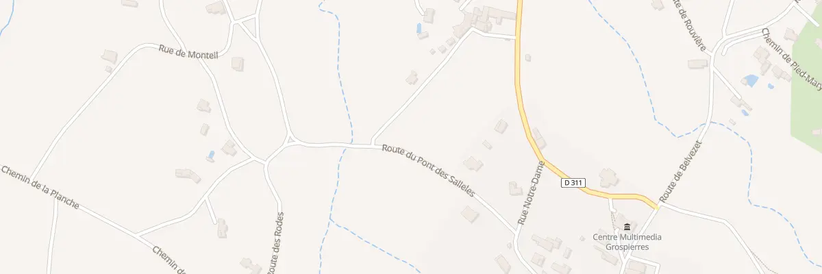 Plan du 201 Rue du Mas des Thoulouzes à Grospierres