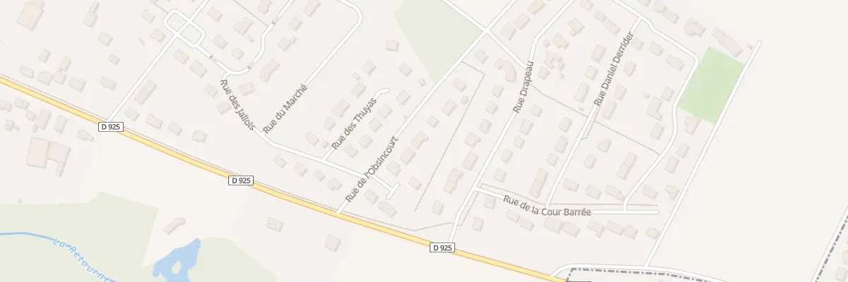 Plan du 12 Rue de l’Obsincourt au Châtelet-sur-Retourne