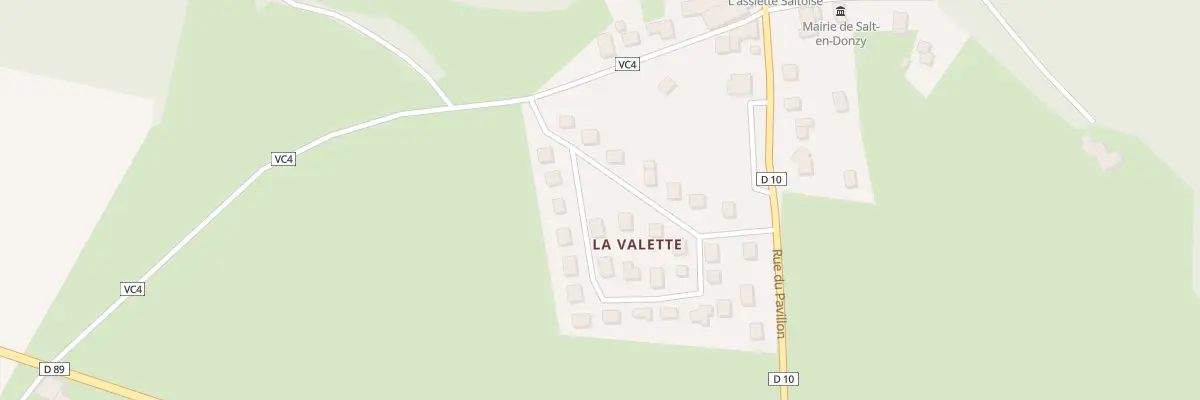 Plan du 25 Lot de la Valette à Salt-en-Donzy