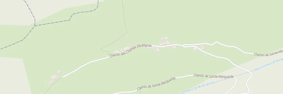 Plan du 195 Champs d’Aubignas à Chirols