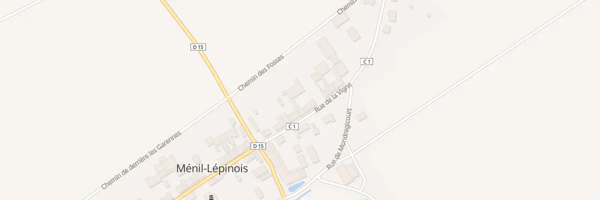 Plan du 9 Rue de la Vigne à Ménil-Lépinois