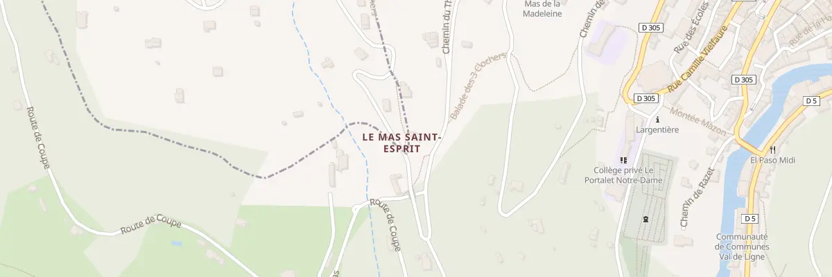 Plan du 5198 La Croisette à Largentière