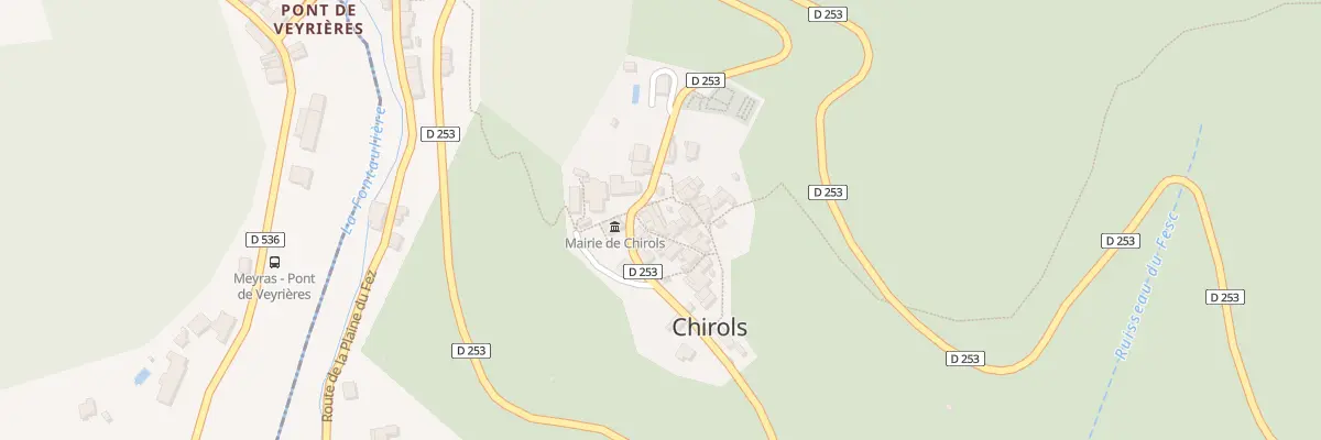Plan du 170 Rte de la Treille à Chirols
