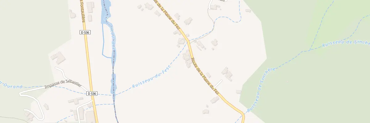Plan du 1100 Rte de la Plaine du Fez à Chirols