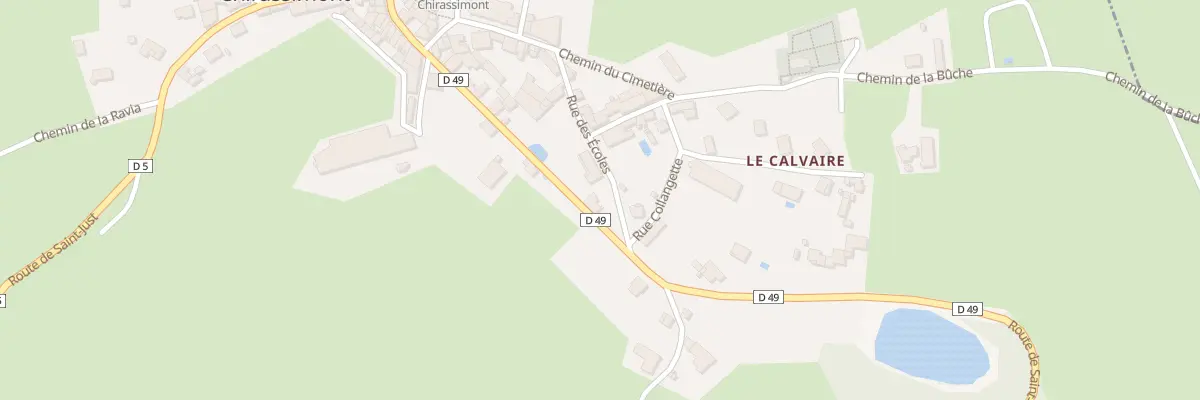 Plan du 251 Rte de Saint Cyr à Chirassimont