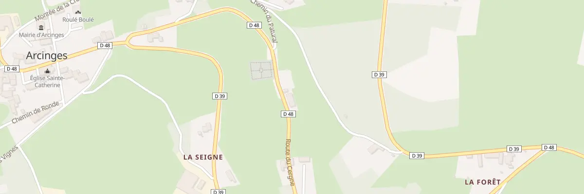 Plan du 385 Rte du Cergne à Arcinges