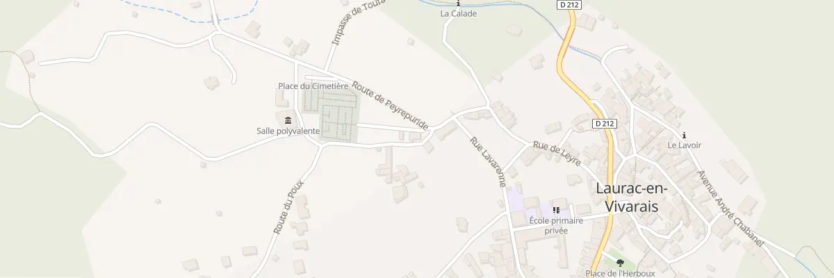 Plan du 30 Rte du Poux à Laurac-en-Vivarais