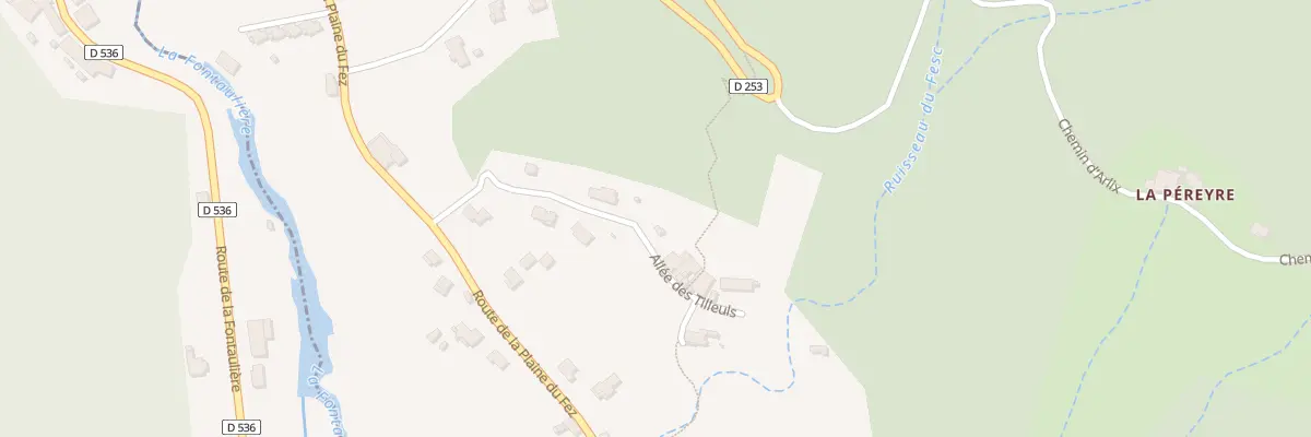 Plan du 5142B Le Fez Nord à Chirols