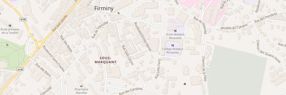 Plan du 39 Bd Ernest Renan à Firminy