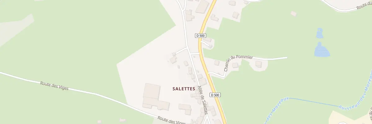 Plan du 413 Salettes à Tence