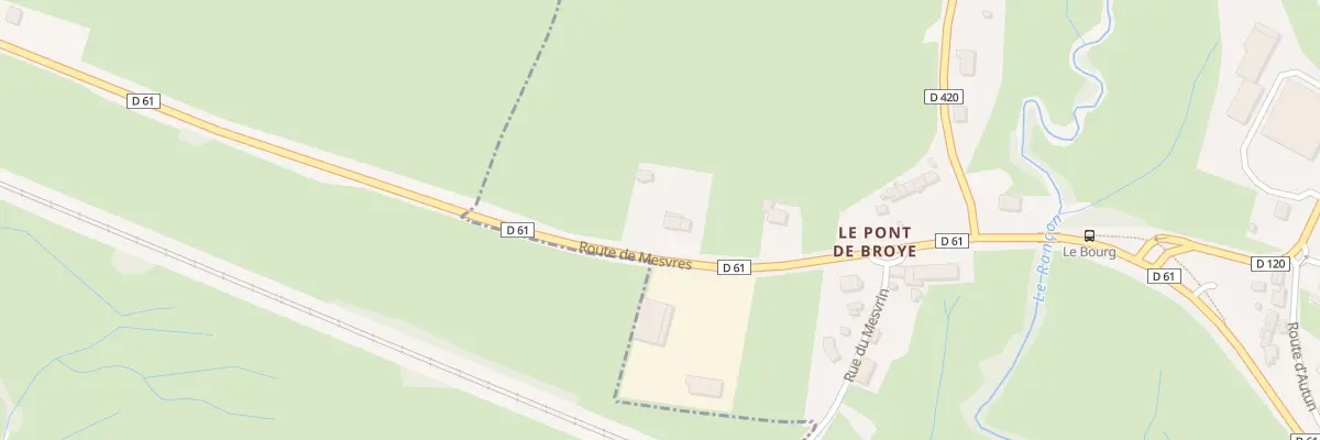 Plan du 3 Rte de Mesvres à Broye