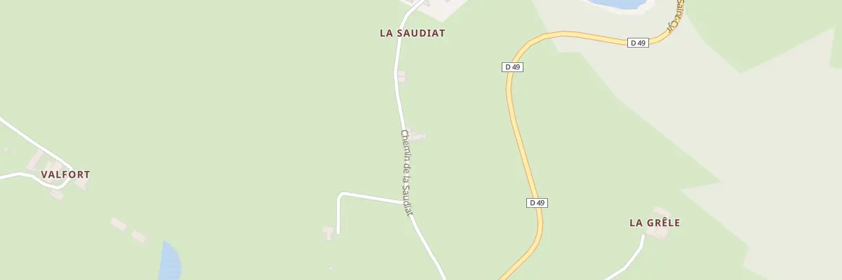 Plan du 265 Che de Saudiat à Machézal