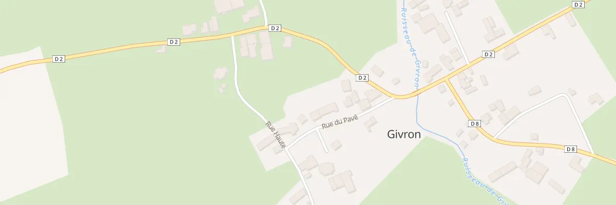 Plan du 8 Rue du Pave à Givron