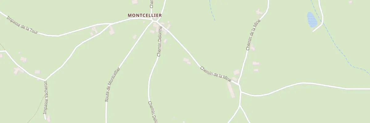 Plan du 5318 Montselier à Sainte-Colombe-sur-Gand