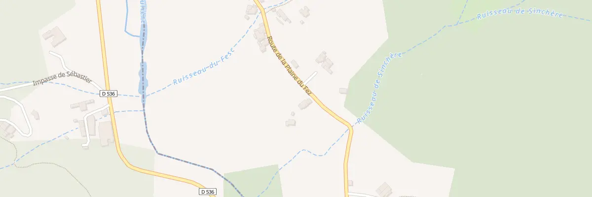 Plan du 1200 Rte de la Plaine du Fez à Chirols