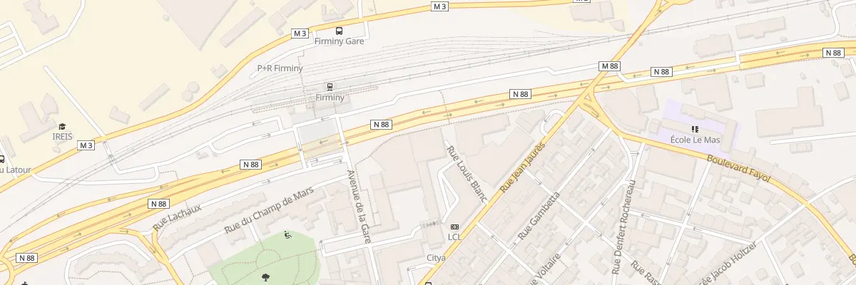 Plan du 10 Rue Louis Blanc à Firminy