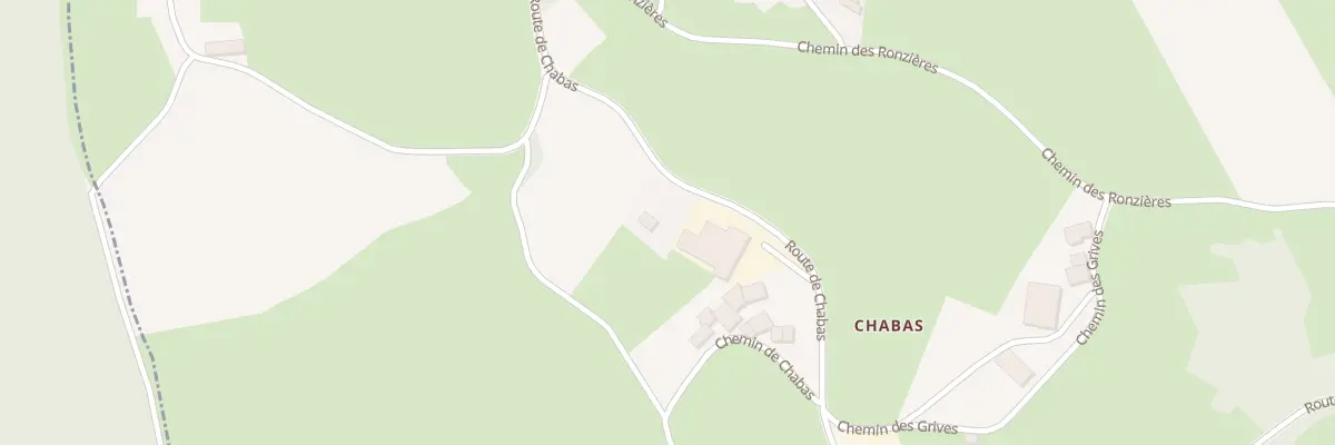 Plan du 1980 Rte de Chabas au Cergne