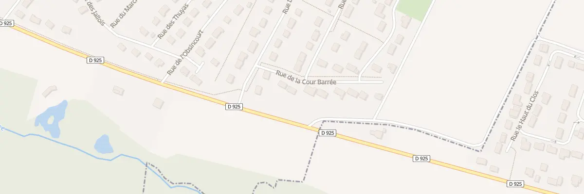 Plan du 4 Rue de la Cour Barree au Châtelet-sur-Retourne