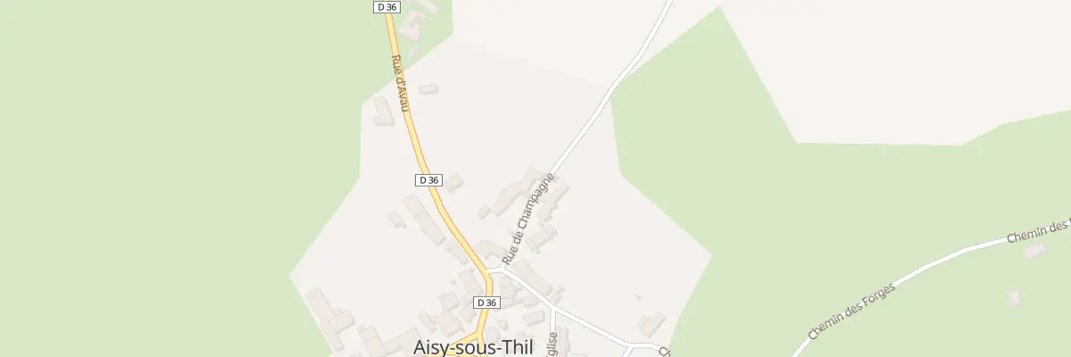 Plan du 5 Rue de Champagne à Aisy-sous-Thil