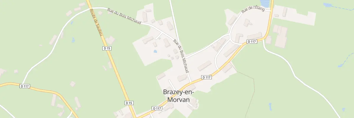 Plan du 3 Rue du Bois Michaud à Brazey-en-Morvan