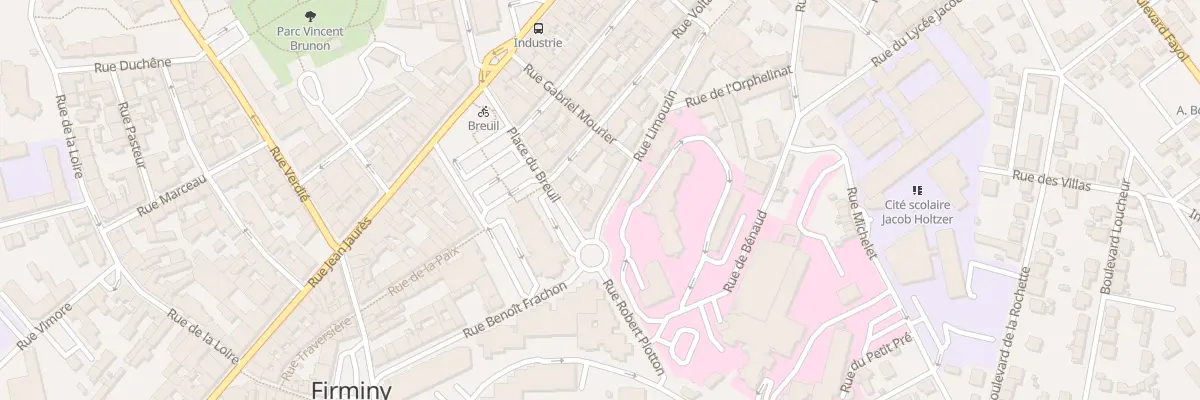Plan du 4 Rue Limouzin à Firminy