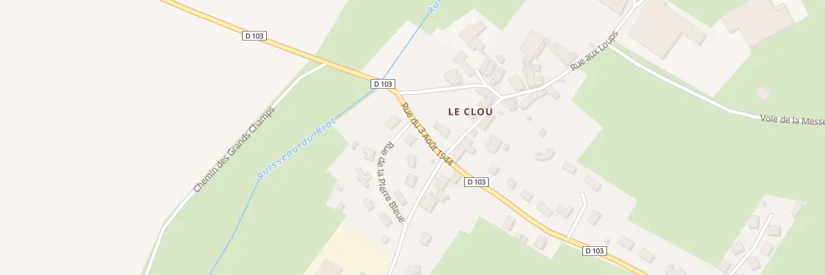 Plan du 1 Rue de la Pierre Bleue à Genay