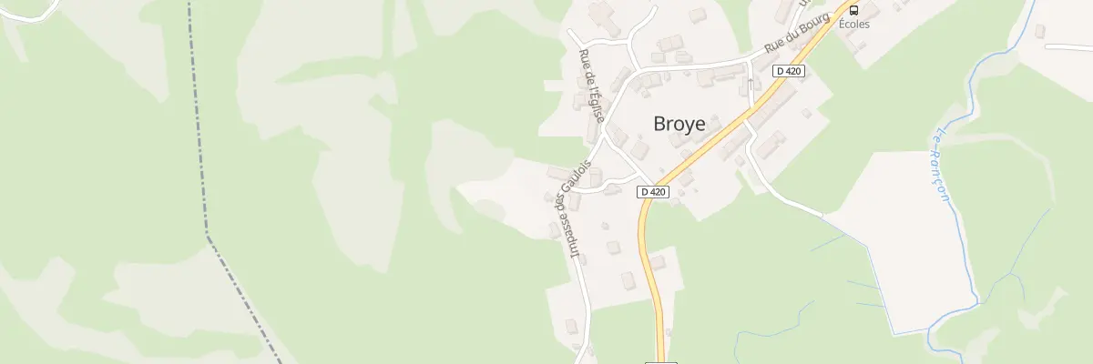 Plan du 1 Imp des Gaulois à Broye