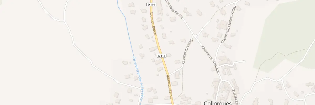 Plan du 15 Rte de Baron à Collorgues
