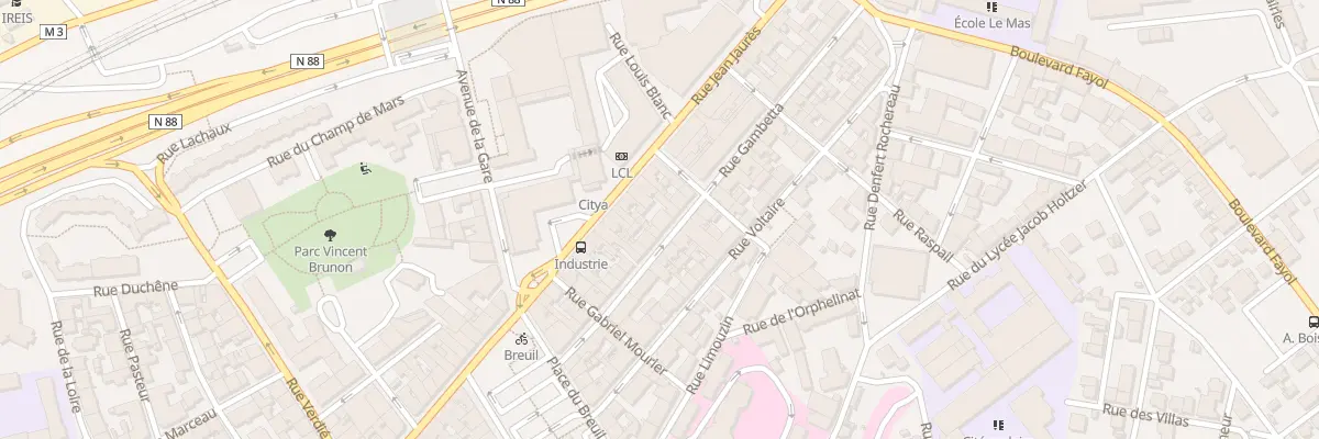 Plan du 30 Rue Gambetta à Firminy