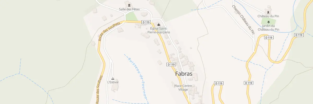 Plan du 355 Rte du Village à Fabras
