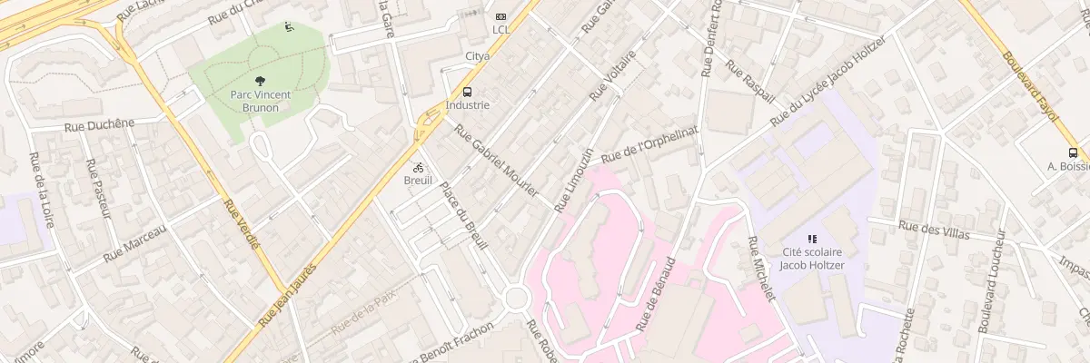 Plan du 11 Rue Voltaire à Firminy