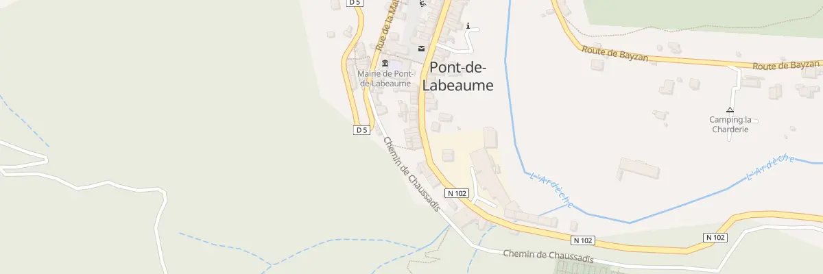 Plan du 15 Rue de la Fontaine à Pont-de-Labeaume