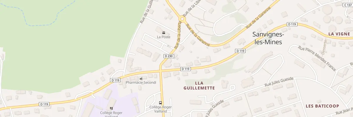 Plan du 50 Rue de la Liberté à Sanvignes-les-Mines