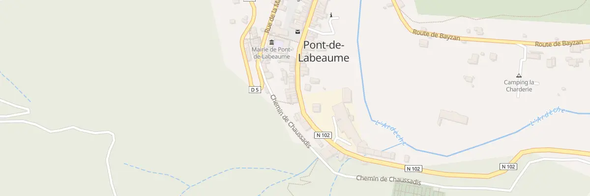 Plan du 11 Rue de la Fontaine à Pont-de-Labeaume