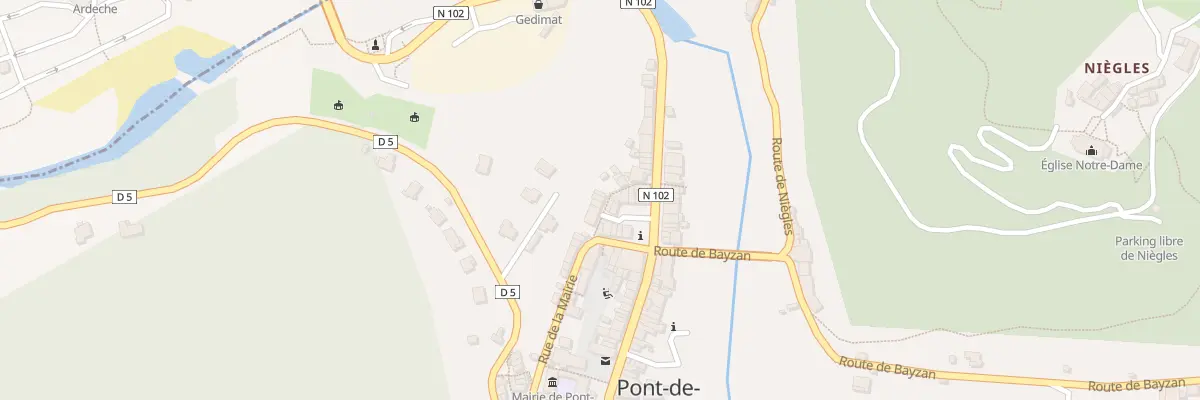 Plan du 5172 Le Village à Pont-de-Labeaume