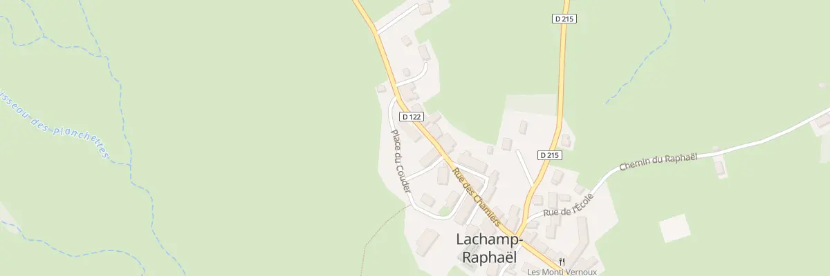 Plan du 5026 Le Village à Lachamp-Raphaël