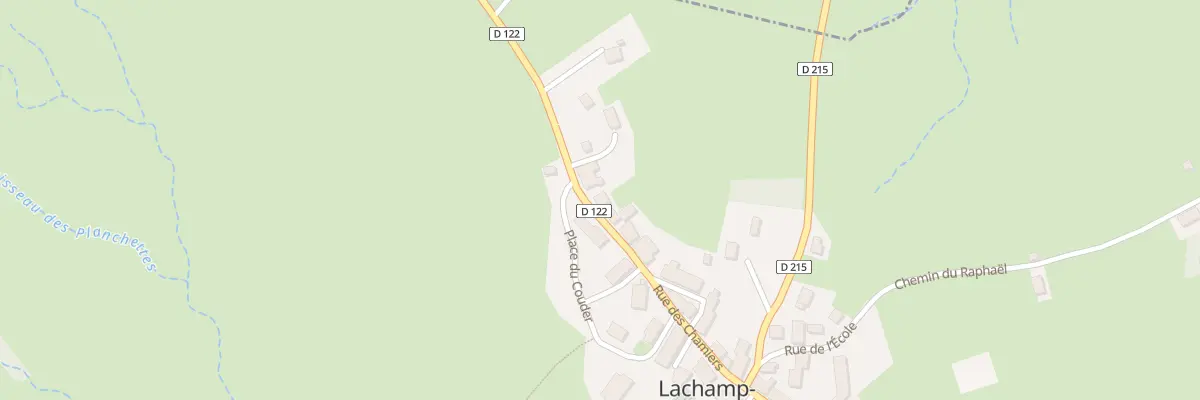 Plan du 5028 Le Village à Lachamp-Raphaël