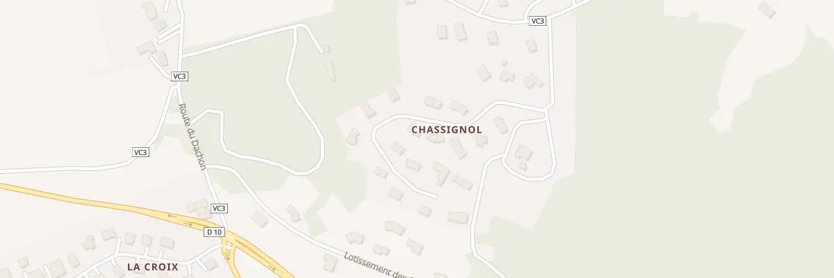 Plan du 8 Lot Les Coteaux de Chassignol à Salt-en-Donzy