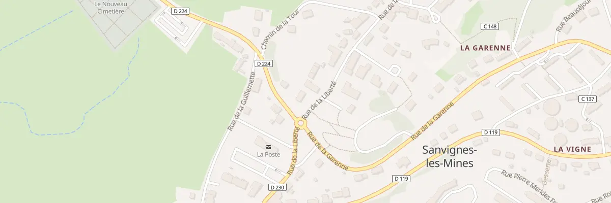 Plan du 201 Rue de la Liberté à Sanvignes-les-Mines