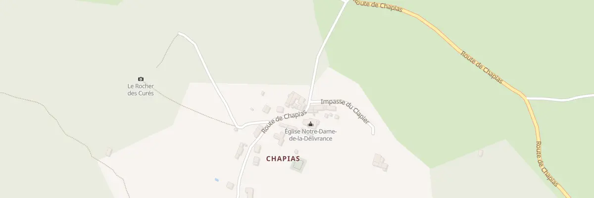 Plan du 5202 Chapias à Labeaume