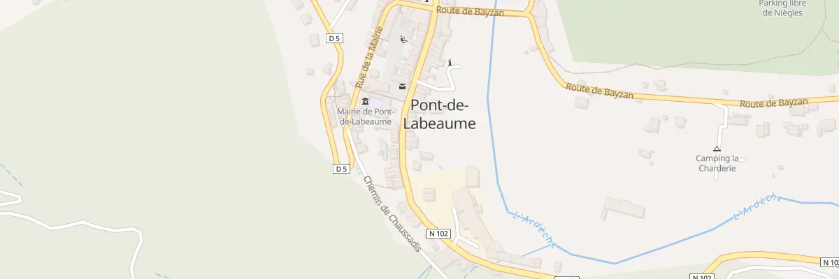 Plan du 20 Rue de la Fontaine à Pont-de-Labeaume