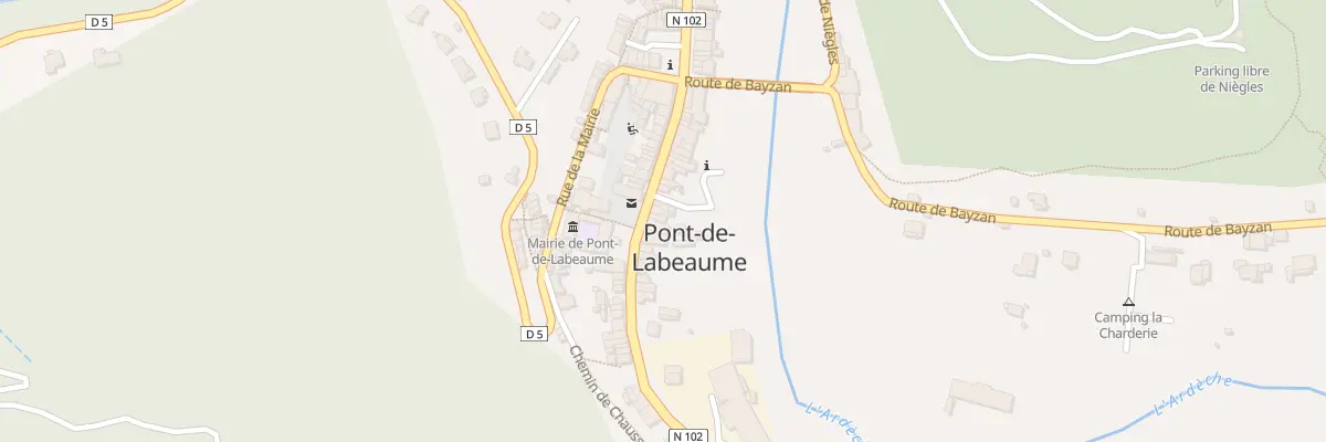 Plan du 30 Rue de la Fontaine à Pont-de-Labeaume