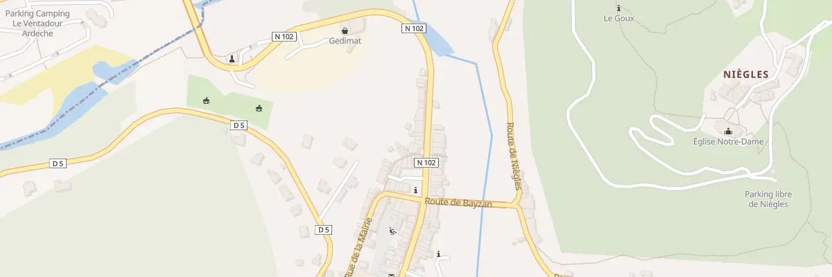 Plan du 7 Rte des Basaltes à Pont-de-Labeaume