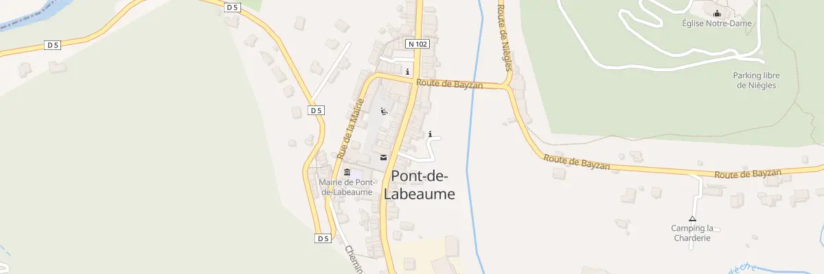 Plan du 40 Rue de la Fontaine à Pont-de-Labeaume