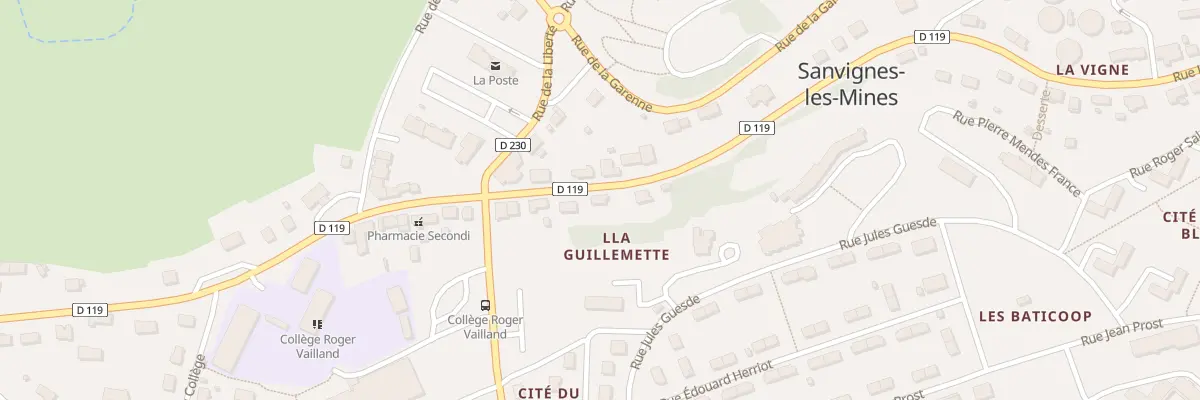 Plan du 10 Rue Léon Blum à Sanvignes-les-Mines